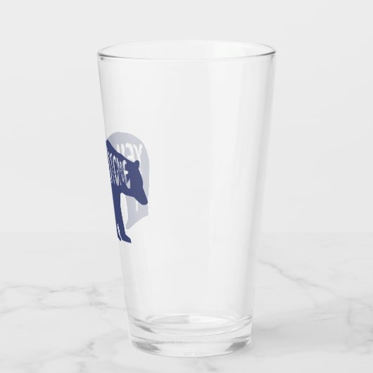 Beer van het nationale park van Yellowstone Glas (Links)