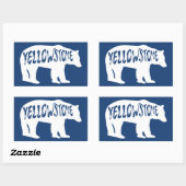 Beer van het nationale park van Yellowstone Rechthoekige Sticker (Vel)