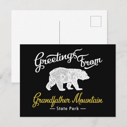 Beer van het State Park van de opa Mountain Briefkaart (Voorkant / Achterkant)