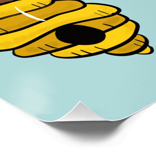 Beer van honing - De recycleer Perfect Poster (Hoek)