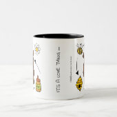 Beer van honing - De recycleer Tweekleurige Koffiemok (Center)