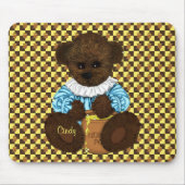 Beer van honingpit (bruingeel) Mousepad Muismat (Voorkant)
