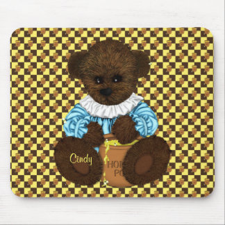 Beer van honingpit (bruingeel) Mousepad Muismat