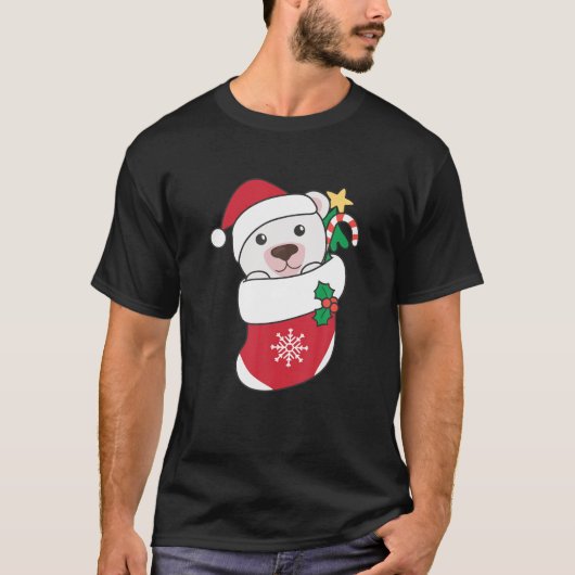 Beer van kerstpolair Beer T-shirt (Voorkant)