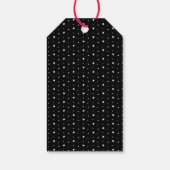 Beer van kerstpootvis in Snowflake Cadeaulabel (Achterkant)