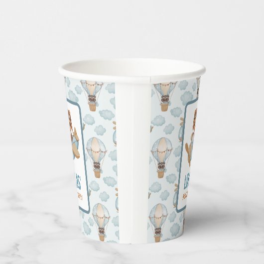 Beer van kleine afscheidingspartner van Baby pap B Papieren Bekers (Rechts)