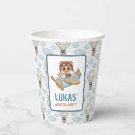 Beer van kleine afscheidingspartner van Baby pap B Papieren Bekers