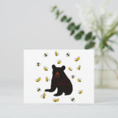 Beer van kleine honingbijen briefkaart (Staand voorkant)