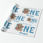 Beer van kleine Waterverven Cadeaupapier (Uitgerold)