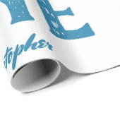 Beer van kleine Waterverven Cadeaupapier (Rol Hoek)