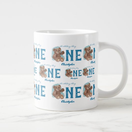 Beer van kleine Waterverven Grote Koffiekop (Rechts)