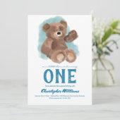 Beer van kleine Waterverven Kaart (Staand voorkant)