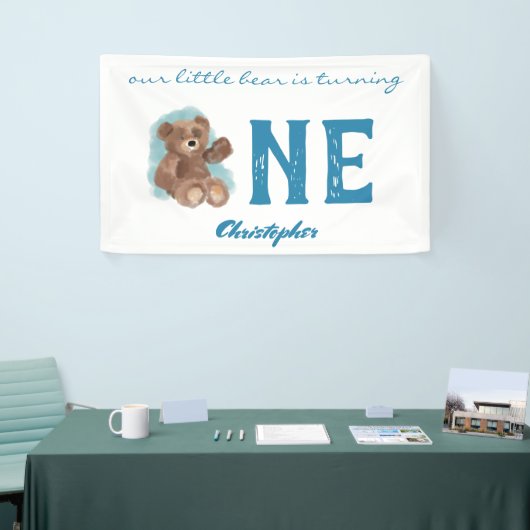 Beer van kleine Waterverven Spandoek (Beurs)