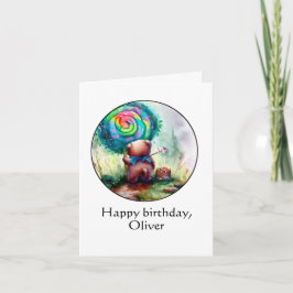 Beer van Little Boy Kaart