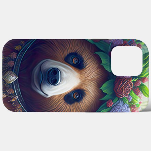 Beer van mama met bloemen Case-Mate iPhone case (Achterkant (horizontaal))