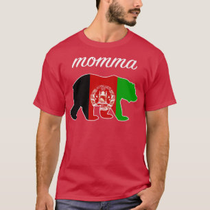 Beer van Momma Afghanistan Vlag Afghaanse Roots Pr T-shirt