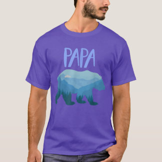 Beer van Mountain Papa, Beer van Mannen Papa, berg T-shirt
