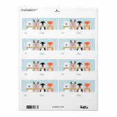 Beer Van & naar rendieren, pooldieren, pinguïn & v Etiket (Full Sheet)