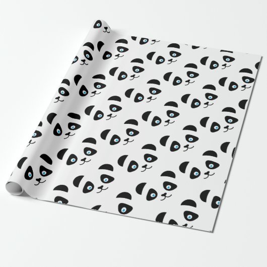 beer van panda cadeaupapier (Uitgerold)