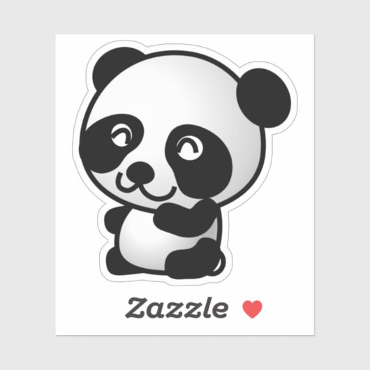 beer van panda-dieren . sticker (Vel)