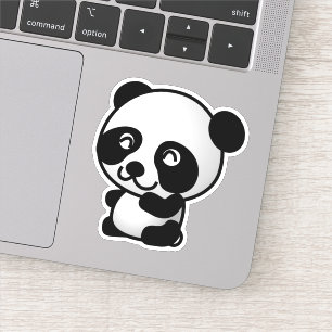 beer van panda-dieren . sticker