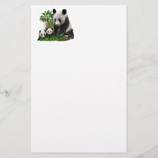 Beer van Panda en cubs Briefpapier (Voorkant)