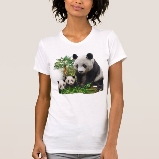Beer van Panda en cubuskleding T-shirt (Voorkant)