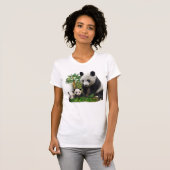 Beer van Panda en cubuskleding T-shirt (Voorkant volledig)