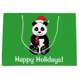 Beer van Panda met snoeprietjes Prettige feestdage Groot Cadeauzakje