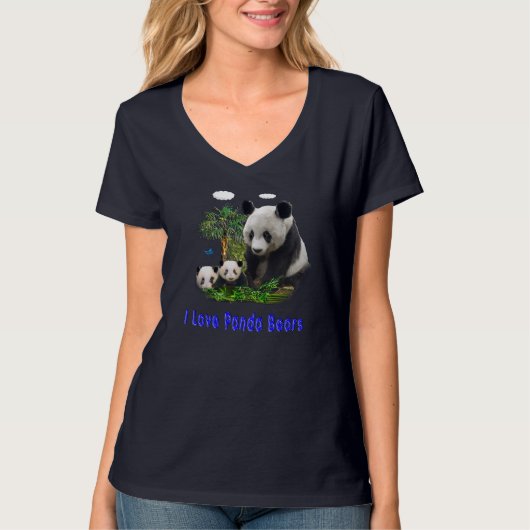 Beer van Panda t-shirts (Voorkant)