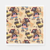 Beer van piraten servet (Voorkant)