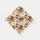 Beer van piraten servet (Hoek)