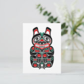 Beer van Red en Green Haida Spirit Briefkaart (Staand voorkant)