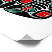Beer van Red en Green Haida Spirit Poster (Hoek)