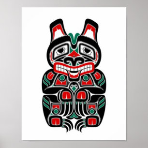 Beer van Red en Green Haida Spirit Poster