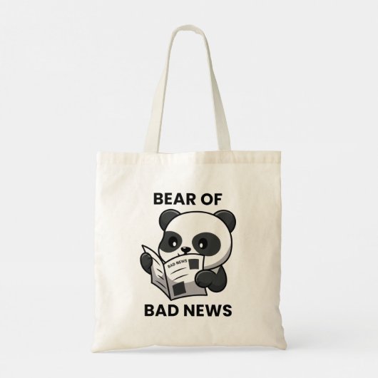 Beer van slecht nieuws tote bag (Achterkant)