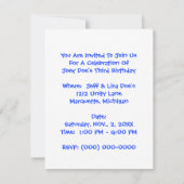 Beer van Sweet Koala in een uitnodiging voor een a (Achterkant)