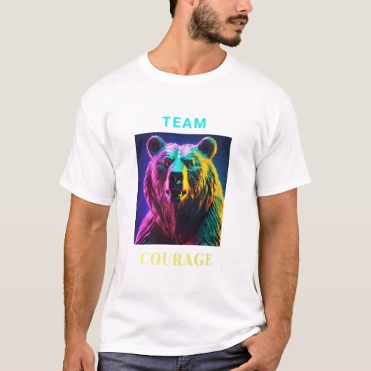 BEER VAN TEAMMOED T-SHIRT (Voorkant)