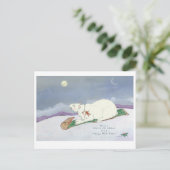 Beer van tobogganair briefkaart (Staand voorkant)