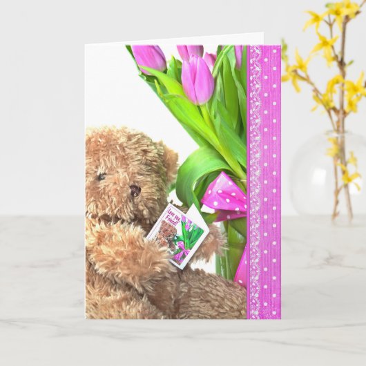 Beer van vrijdag kaart (Gele Bloem)