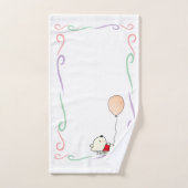 Beer van vrije dromen met ballonnen bad handdoek (Handdoek)