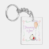 Beer van vrije dromen met ballonnen sleutelhanger (Voorkant Links)