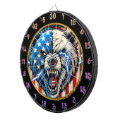 Beer van vrijheid met elektrische energie dartbord (Voorkant Rechts)