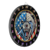 Beer van vrijheid met elektrische energie dartbord (Voorkant Links)