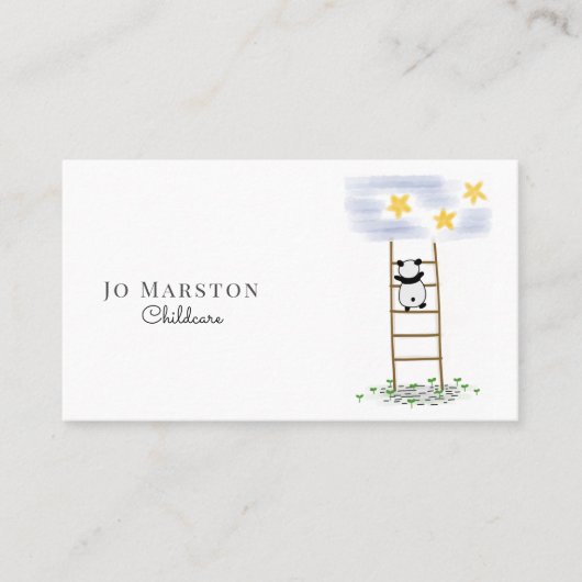 Beer van Whimsical Panda Childcare Visitekaartje (Voorkant)