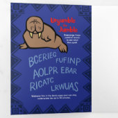 Beer van wilde polen Puzle Wenskaart Trivoudig Drieluik Wenskaart (Binnenzijde eerst)