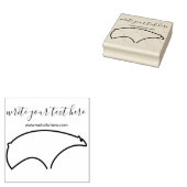 Beer van winterkalveren rubberstempel (Gestempeld)