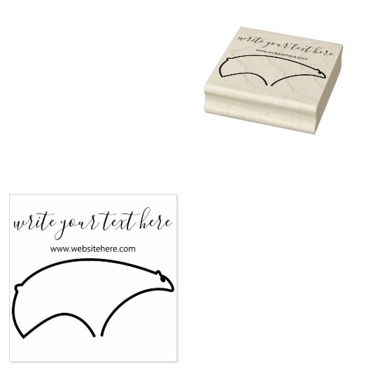 Beer van winterkalveren rubberstempel (Gestempeld)