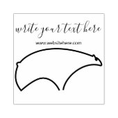 Beer van winterkalveren rubberstempel (Afrduk)