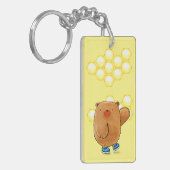 Beer van zoete honing sleutelhanger (Voorkant Links)